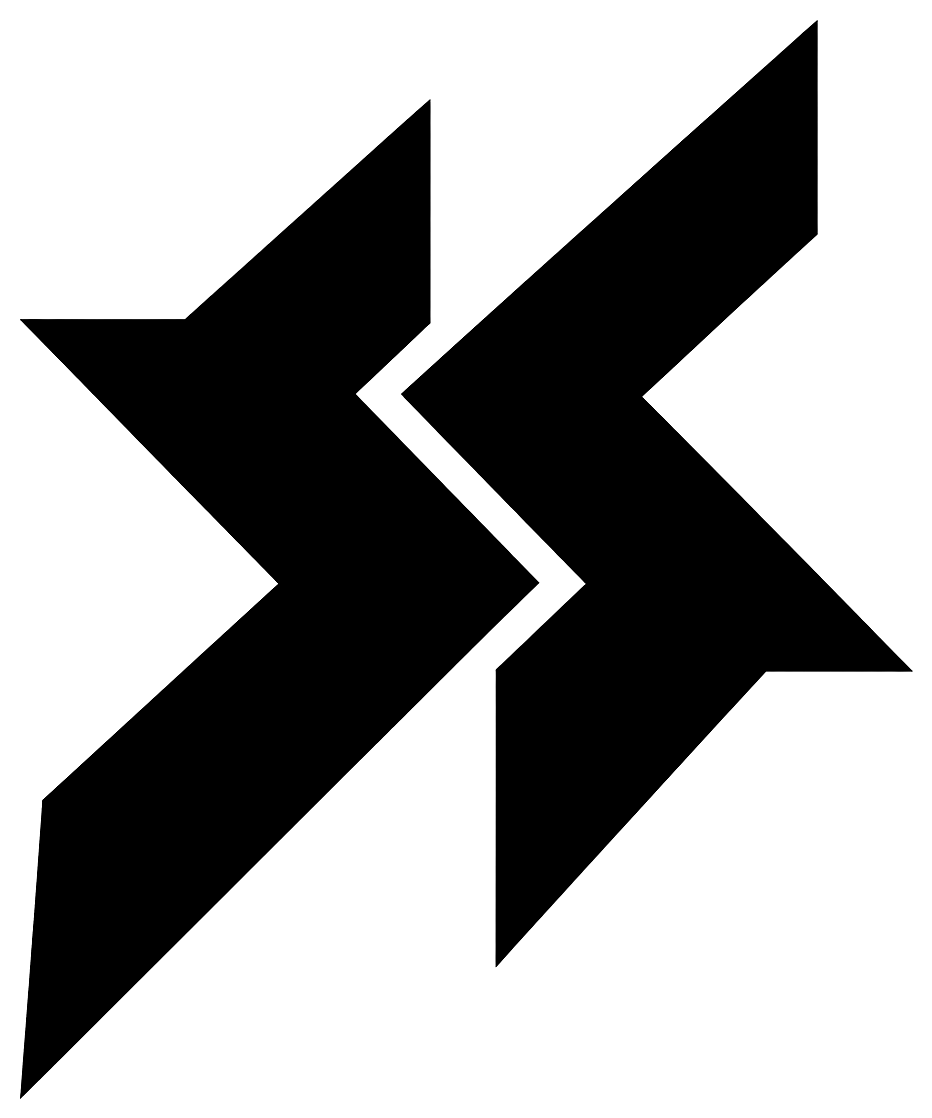 BIONIC Biohazard emblem — a double chevron containment mark